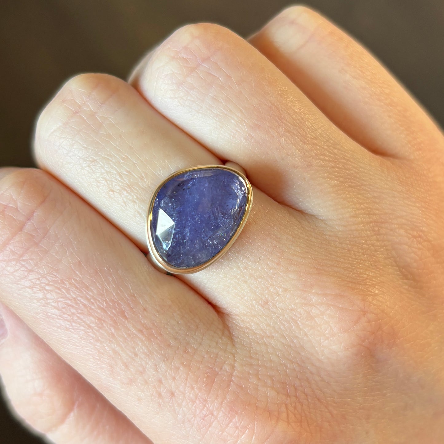 Sterling & 14K Gold Tanzanite Ring