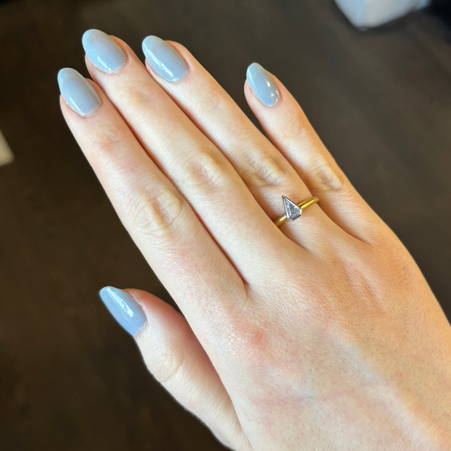 Platinum & 18k Gold .23 ct Diamond Ring