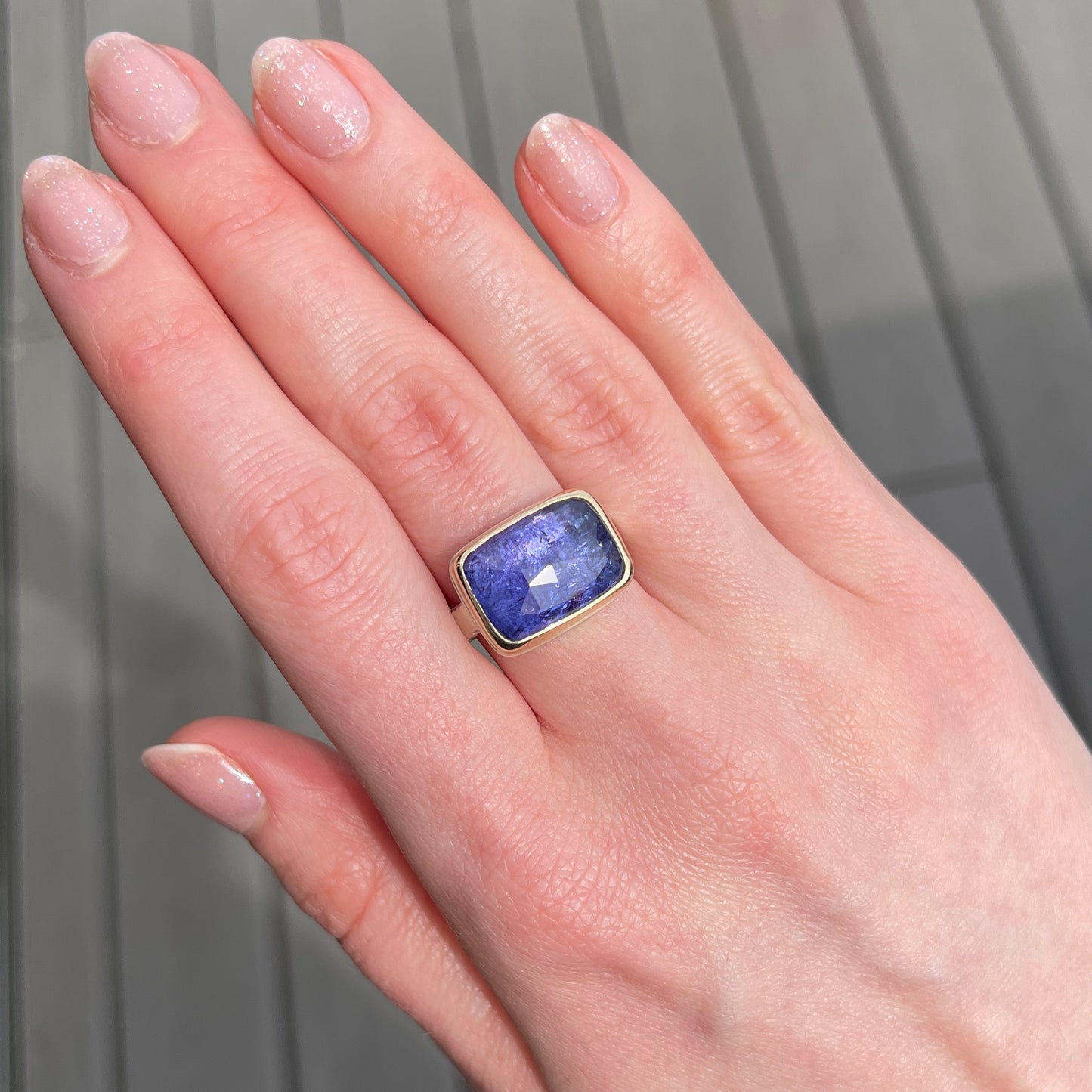 Sterling & 14K Gold Tanzanite Ring