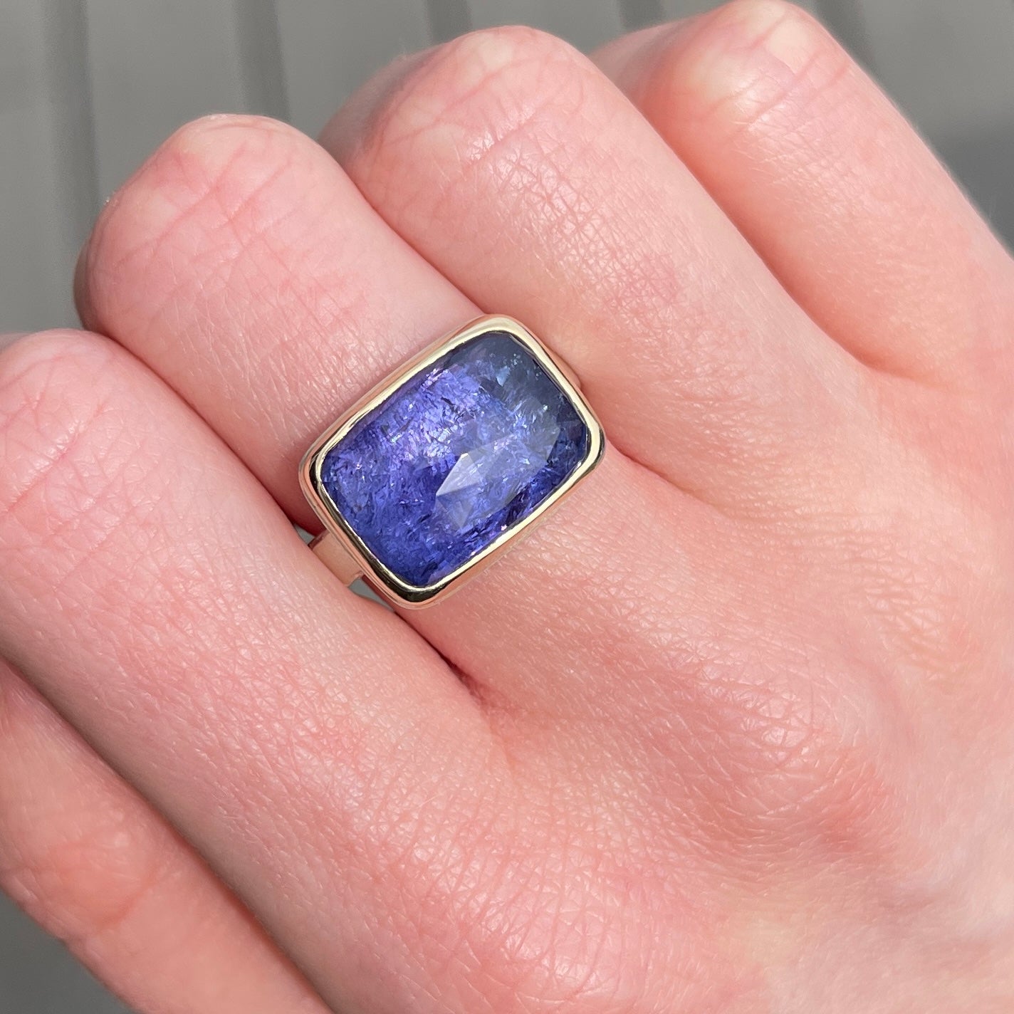 Sterling & 14K Gold Tanzanite Ring