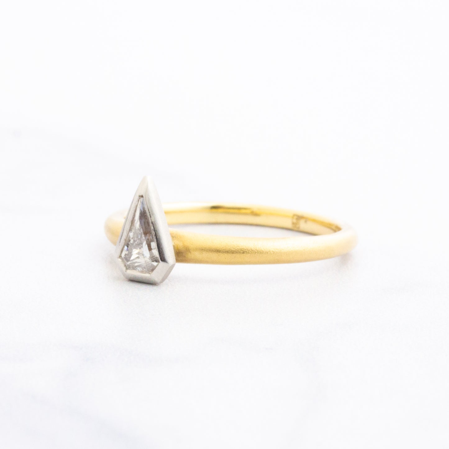 Platinum & 18k Gold .23 ct Diamond Ring