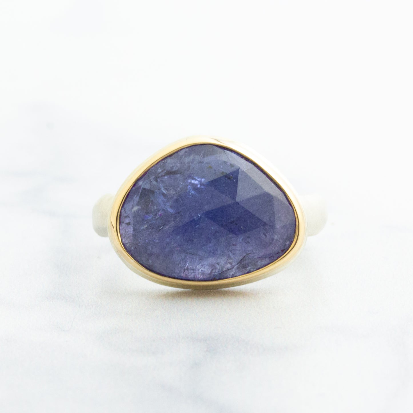 Sterling & 14K Gold Tanzanite Ring