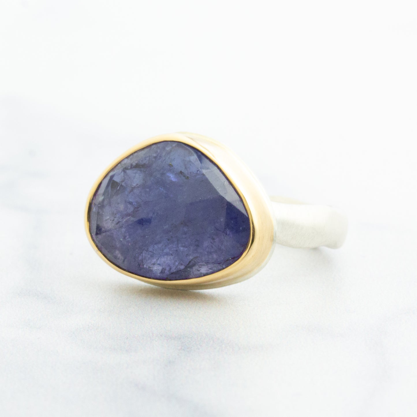 Sterling & 14K Gold Tanzanite Ring