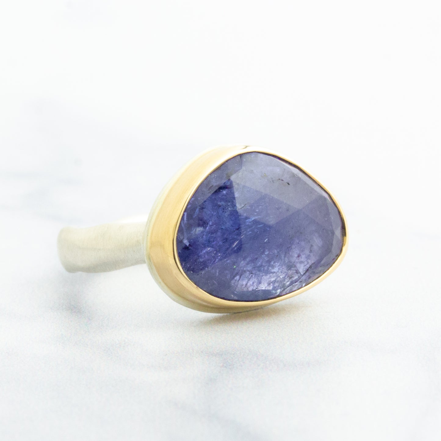 Sterling & 14K Gold Tanzanite Ring
