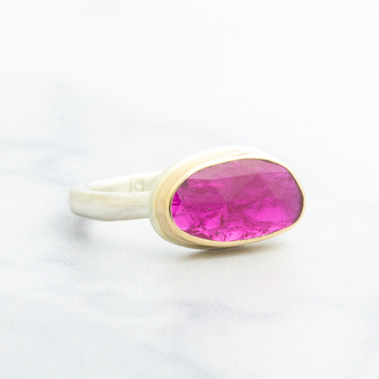 Sterling & 14K Gold Mozambique Ruby Ring