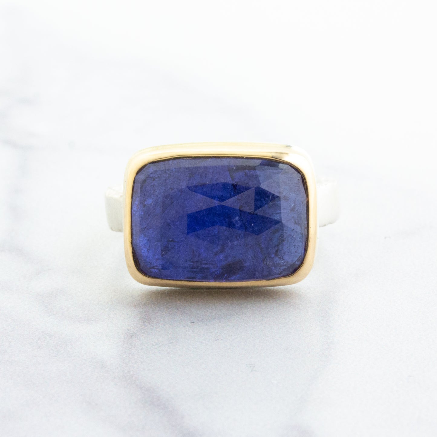 Sterling & 14K Gold Tanzanite Ring