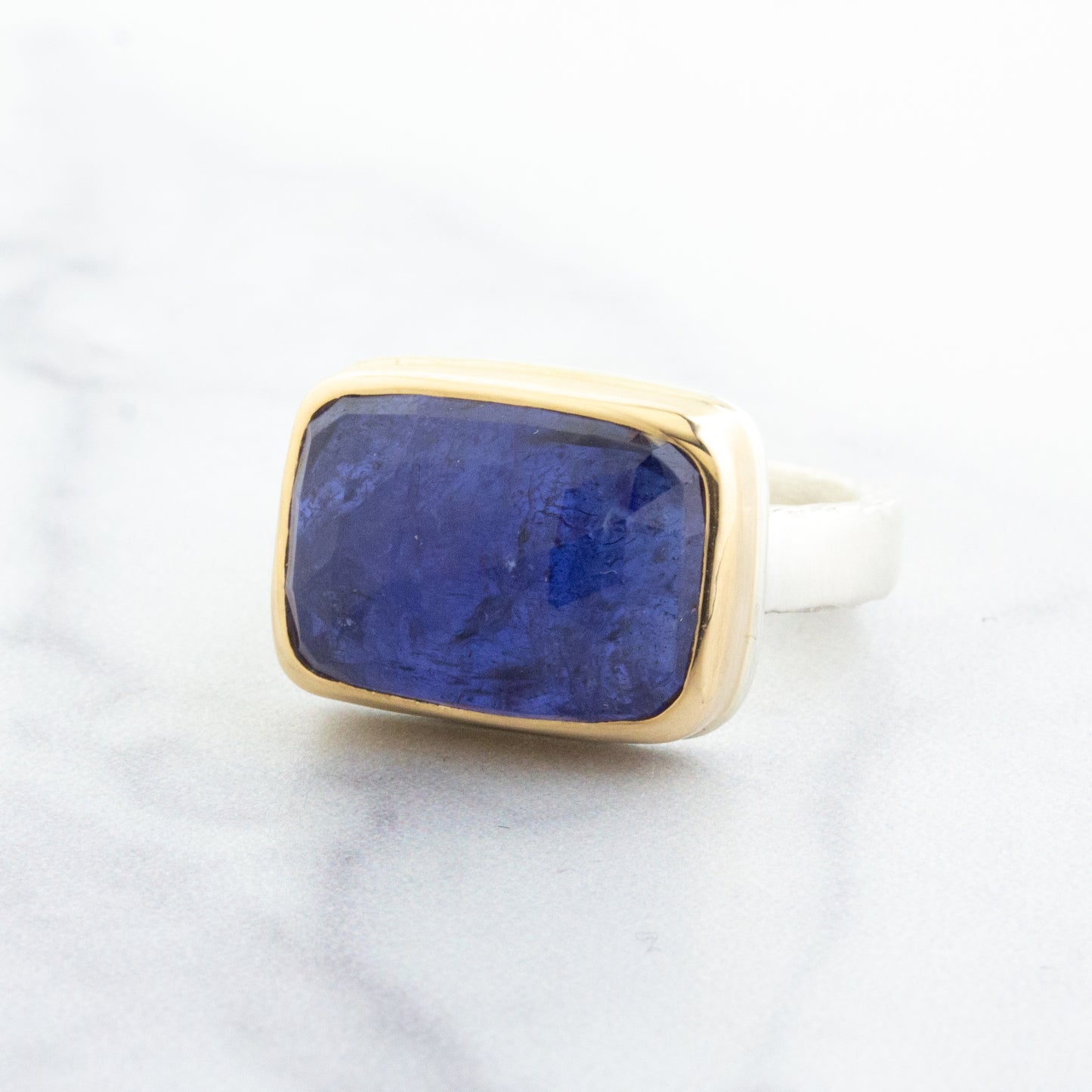 Sterling & 14K Gold Tanzanite Ring