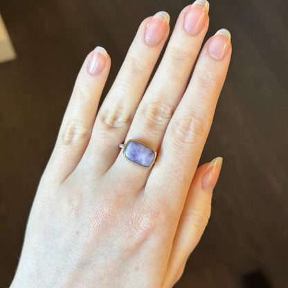 Sterling & 14K Gold Morado Opal Ring