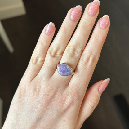 Sterling & 14K Gold Morado Opal Ring