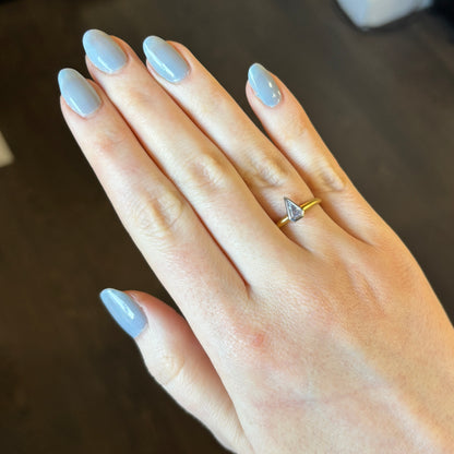Platinum & 18k Gold .23 ct Diamond Ring
