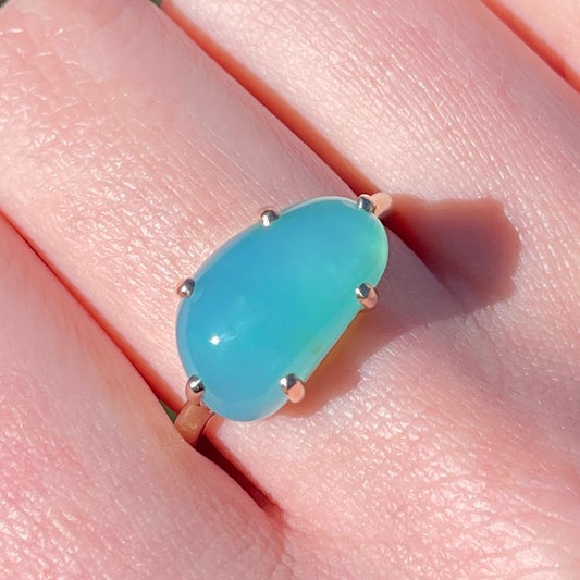 14K Gold Peruvian Opal Ring