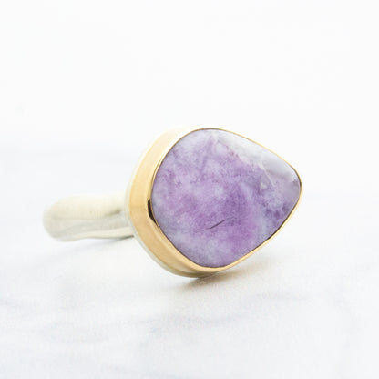 Sterling & 14K Gold Morado Opal Ring