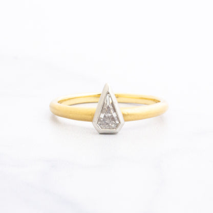 Platinum & 18k Gold .23 ct Diamond Ring