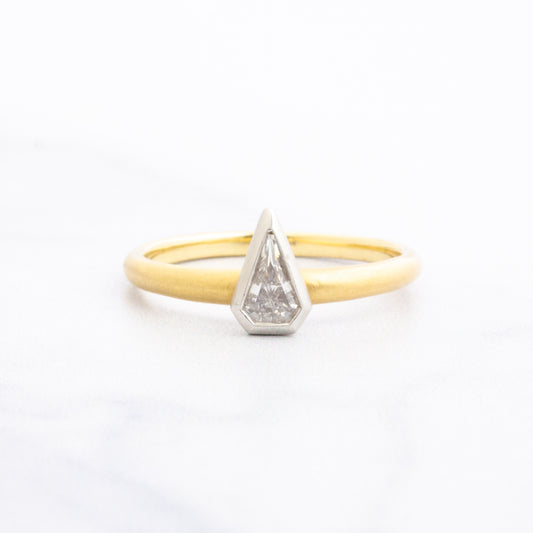 Platinum & 18k Gold .23 ct Diamond Ring