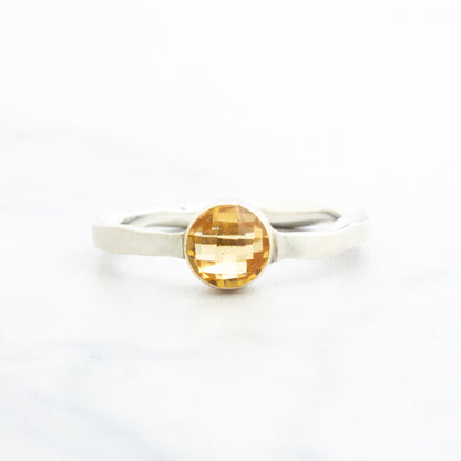 Sterling & 14k Gold Archival Jamie Joseph Citrine Ring
