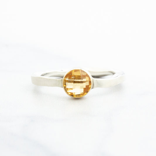 Sterling & 14k Gold Archival Jamie Joseph Citrine Ring