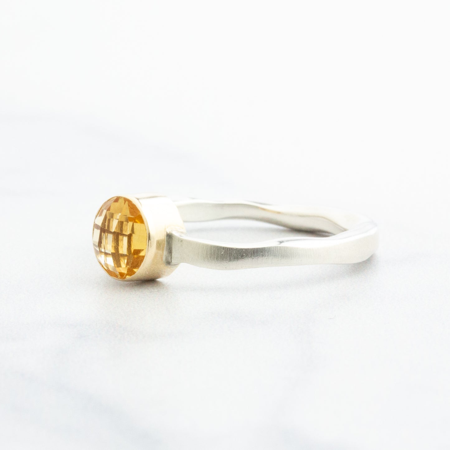 Sterling & 14k Gold Archival Jamie Joseph Citrine Ring