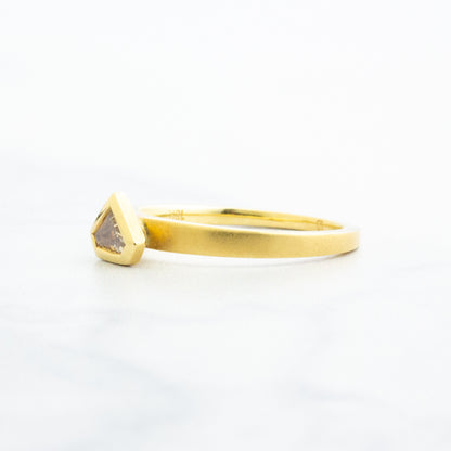 18k Gold .29 ct Champagne Diamond Ring
