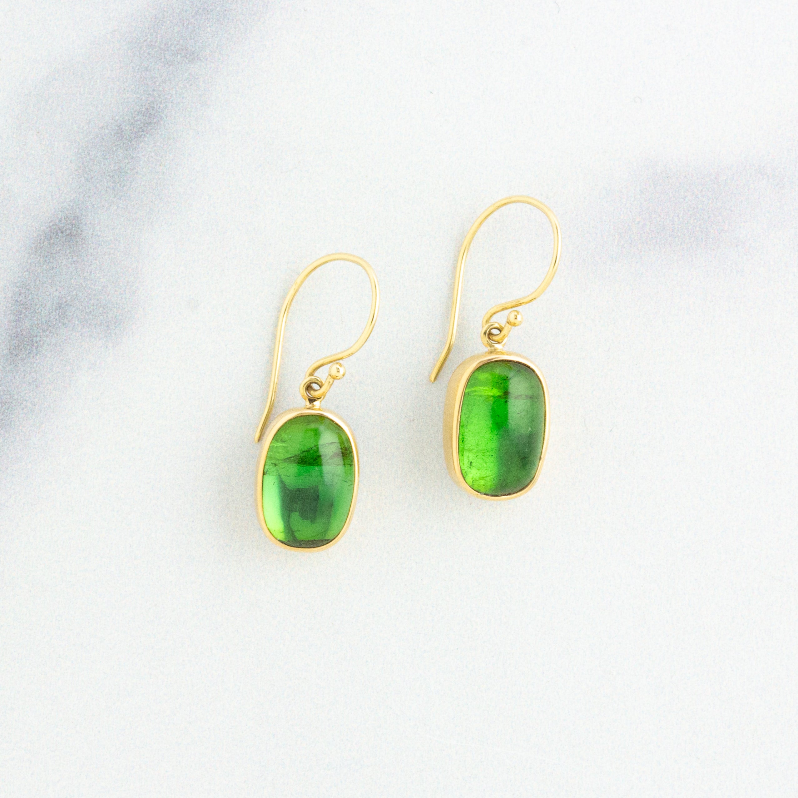 Green tourmaline earrings hotsell