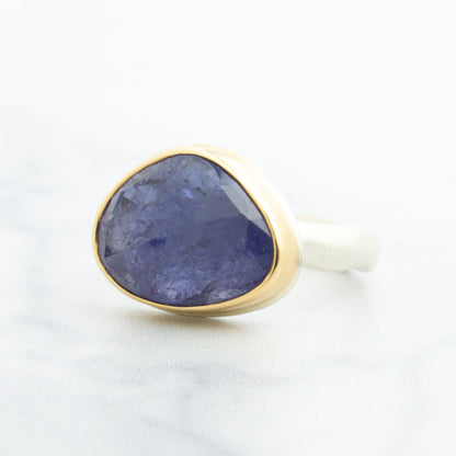 Sterling & 14K Gold Tanzanite Ring