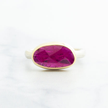Sterling & 14K Gold Mozambique Ruby Ring