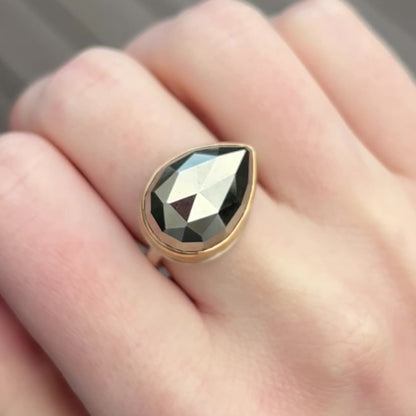 Sterling & 14K Gold Pyrite Ring