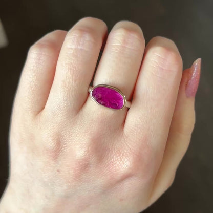 Sterling & 14K Gold Mozambique Ruby Ring