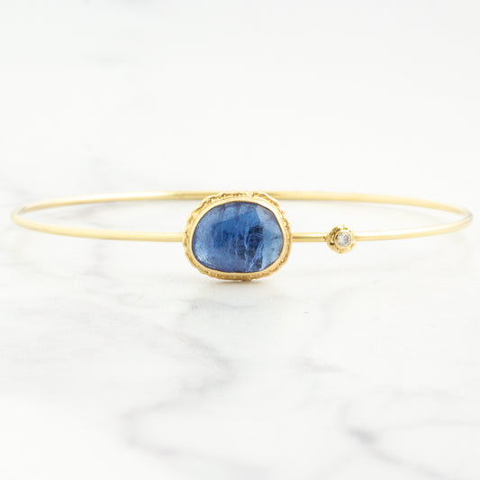 14K Gold Tanzanite & Diamond Bracelet