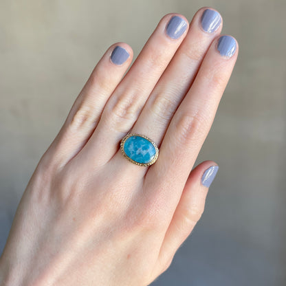 14K Gold Paraiba Tourmaline Ring