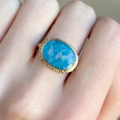 14K Gold Paraiba Tourmaline Ring